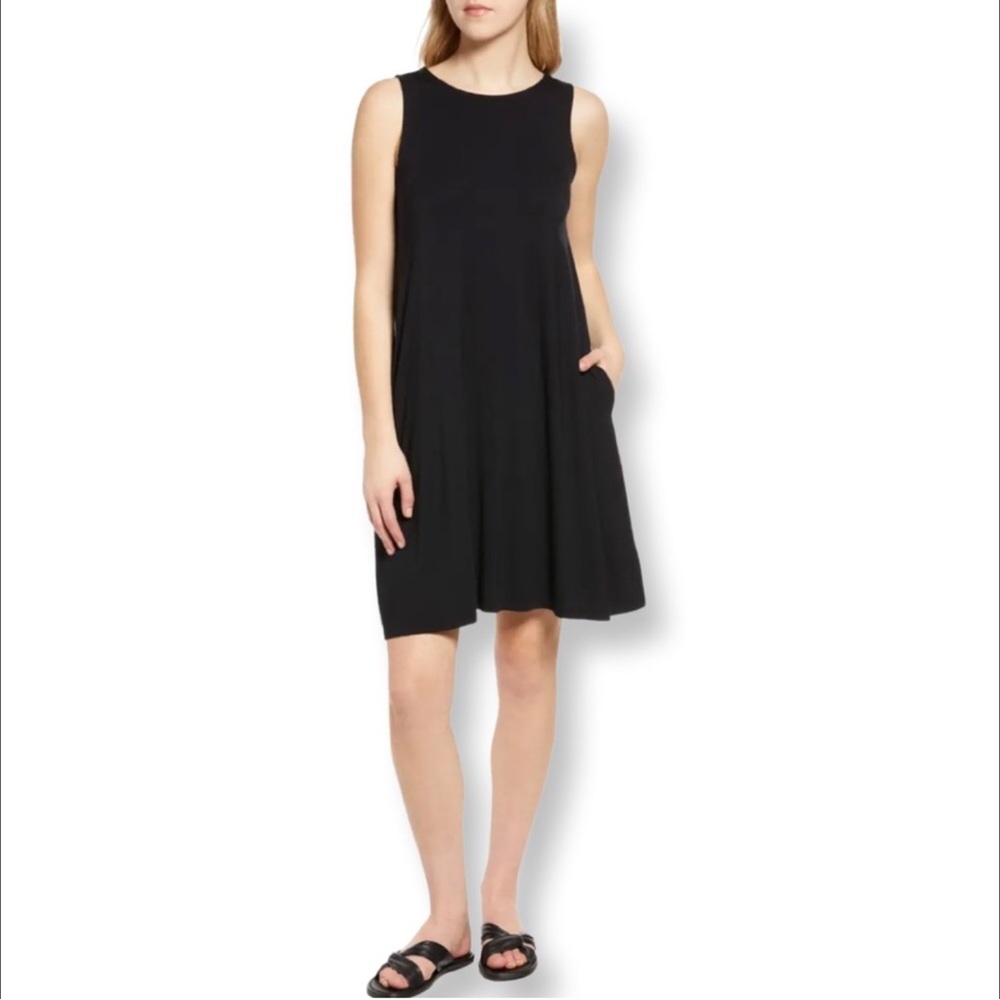 Caslon black Sleeveless Swing Dress NWT